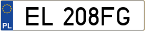 Trailer License Plate